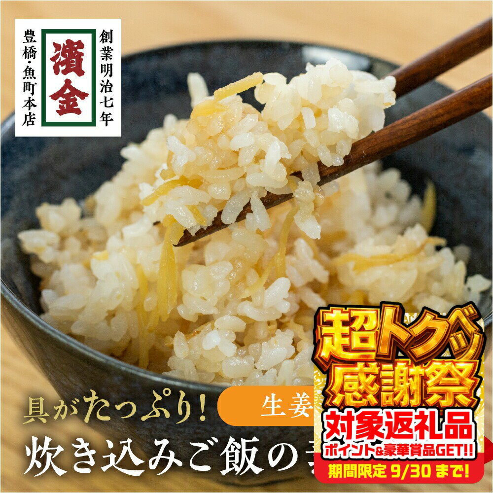 【ふるさと納税】 濱金商店 炊込みご飯の素 『生姜』2袋 たけのこご飯 秋の味覚 詰め合わせ お楽しみ 簡単調理 炊くだけ 炊き込みご飯 お中元 お歳暮 愛知県 豊橋市