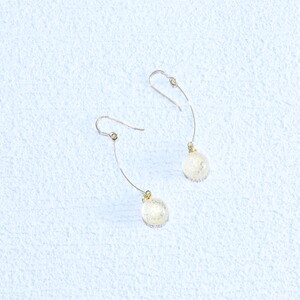 アクセサリー プチピアス（カラー：砡）【グラスアート黒木】_A0114-013