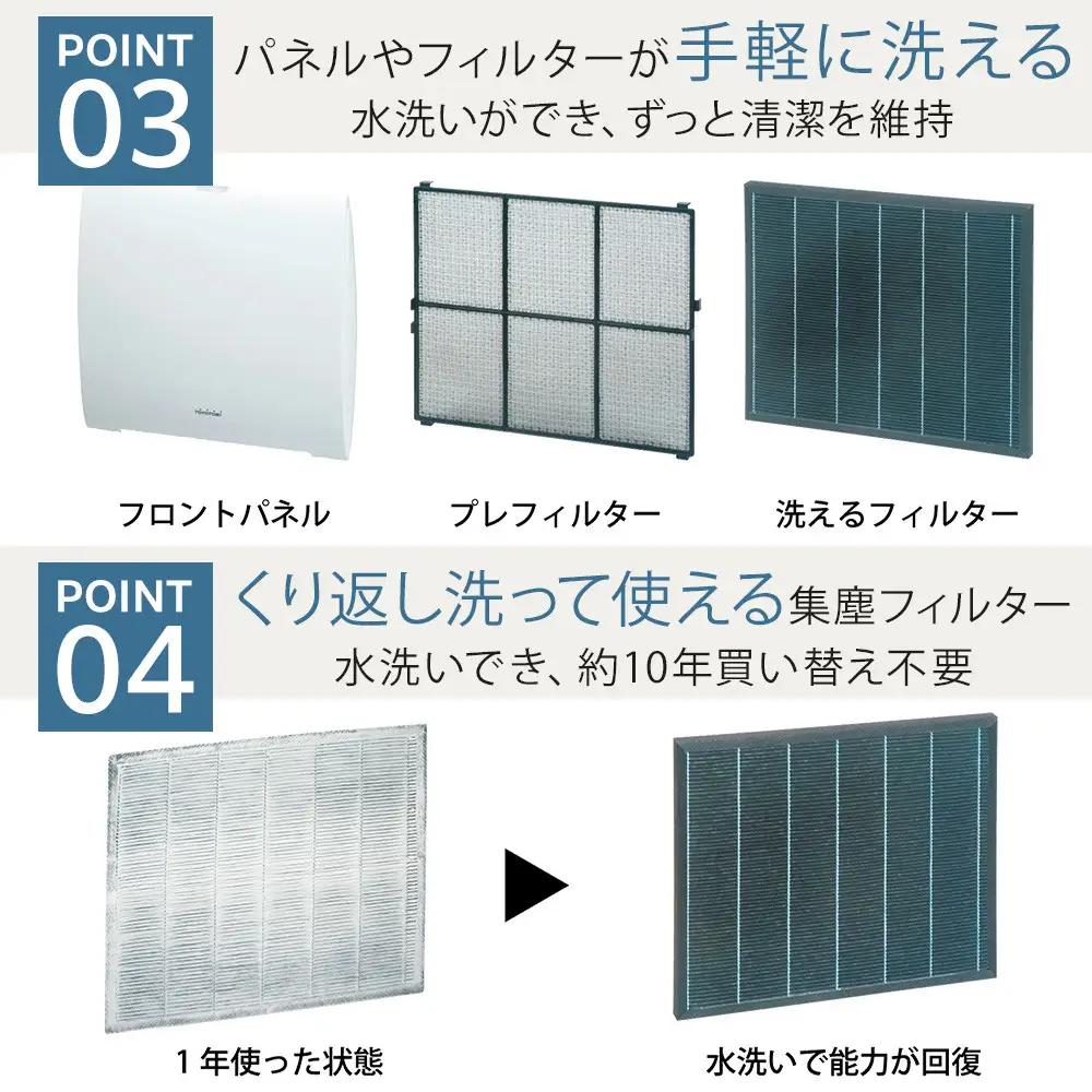 トヨトミ　空気清浄機 「AC-V20P(ホワイト)」