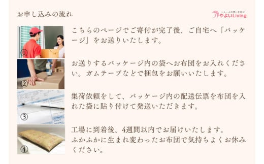 ＼受注生産・職人手作りふとん／綿ふとん打ち直しサービス【仕上がり：シングル掛ふとん】 (EO019)