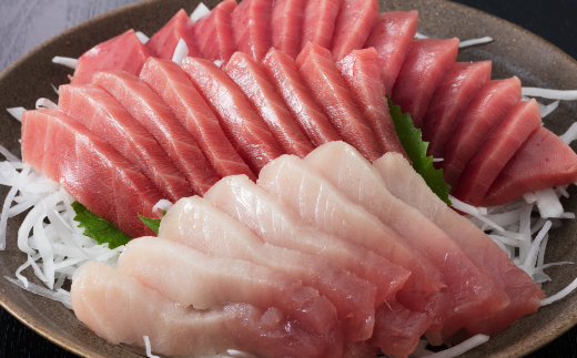 【定期便5回】【訳あり】厳選天然マグロ 2種 セット 1回あたり約650g (めばちマグロ250g・びんちょうまぐろ400g) 2種類 ふるさと納税限定 食べ比べ まぐろ 鮪 魚 魚介類 刺身 海鮮 まぐろ丼 手巻き寿司 海鮮丼 冷凍 サク コロナ 緊急支援品  ge007
