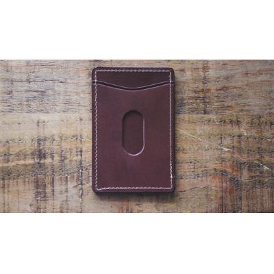 ふるさと納税 栃木市 【minca】栃木レザーのタテ型パスケース 定期入れ パスホルダー01/チョコ　694 |  | 01