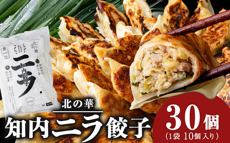 知内ニラ餃子（10個入り）3袋【知内観光協会】