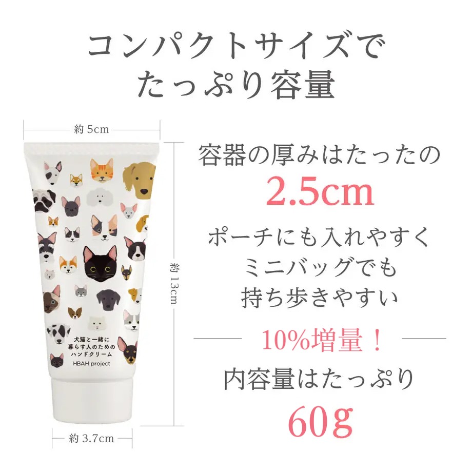 犬猫と一緒に暮らす人のためのハンドクリーム５本セット