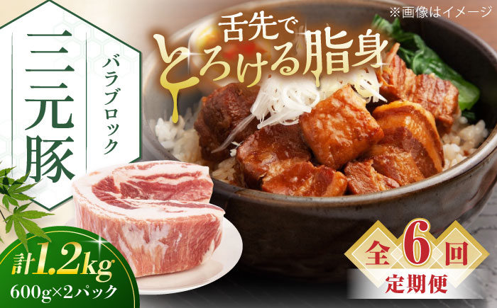 
                  【全6回定期便】平田牧場 バラブロック 1.2kg (600g×2P) 《喜茂別町》【平田牧場】 肉 豚肉 バラ ブロック 煮豚 酢豚 煮物 冷凍配送 定期便 定期 北海道 平田牧場 三元豚 [AJAP108]
                
