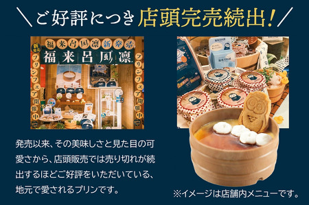 福来呂風凛（ふくろうぷりん）2個入り×2箱　007DA001N.／プリン 鳥取県 大山 白バラ牛乳 純生クリーム 市川町 タズミの卵 たまご  牛乳 クリーム スイーツ デザート 洋菓子 お菓子 お土