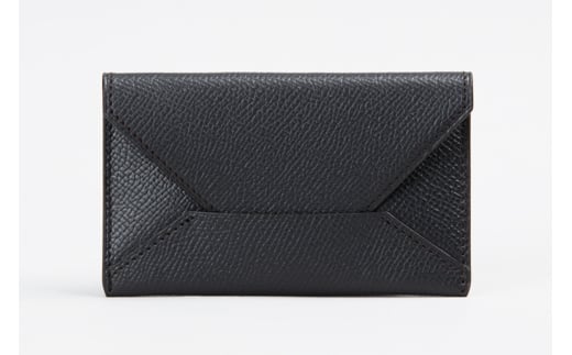 エンベローブ型名刺サイズカードケース ブラック【1201-2-ECF】｜革製品 レザー 国産 [1075]