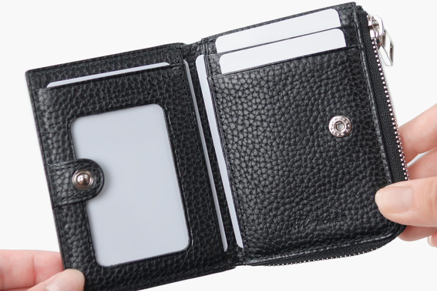 SOMES GL-04 パス＆コインケース ブラック [ソメスサドル 北海道 砂川市 12260873] ソメス バッグ メンズ レディース 本革 革 革製品 鞄 かばん レザー コインケース パスケ