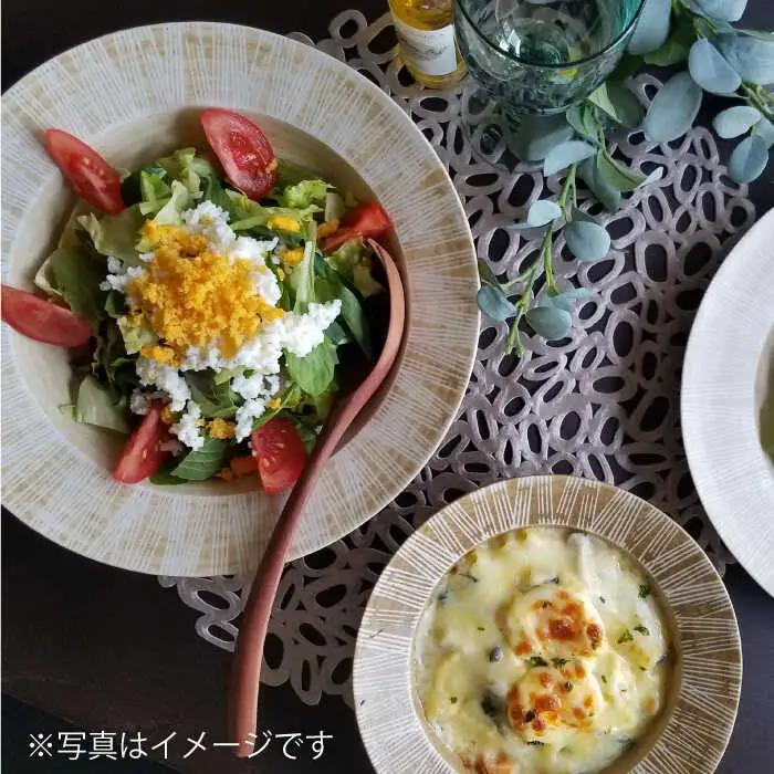 【波佐見焼】Shabby chic style 25cm プレート 2枚セット（senナチュラル） 食器 皿 【和山】 [WB104]  波佐見焼