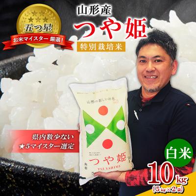 ふるさと納税 山形市 山形産 つや姫 特別栽培米 10kg(5kg×2袋) [白米] FZ25-953