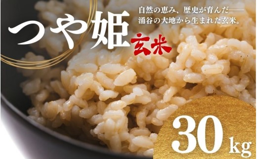 令和7年産 つや姫 30kg 玄米 【2026年1月より順次発送予定】 【sato003】