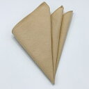 【ふるさと納税】クラバットユキジ製　デニムポケットチーフ(クリームイエロー)【1084665】