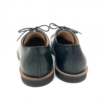 ふるさと納税 松原市 【メンズ/レディース】ダービーシューズ　ブラック　23.5cm(EUサイズ37)栃木レザー使用 |  | 02