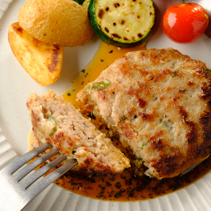 ＜肉のあさひ＞のぼりべつ豚ハンバーグ120g×10個