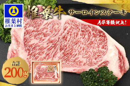 宮崎県産 椎葉牛 サーロインステーキ 200g A5等級指定 国産牛 黒毛和牛 和牛 牛肉 赤身 お肉 A5 サーロイン ステーキ 焼肉 TK-25