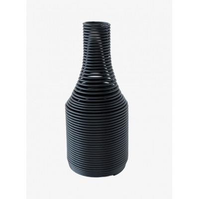 ふるさと納税 磐田市 SPRING VASE (flower vase)スリム型　ブラック