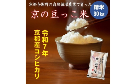 令和7年　京都府産「京の豆っこ米」 精米30kg　おいしい丹後のコシヒカリ　農家直送【1715119】