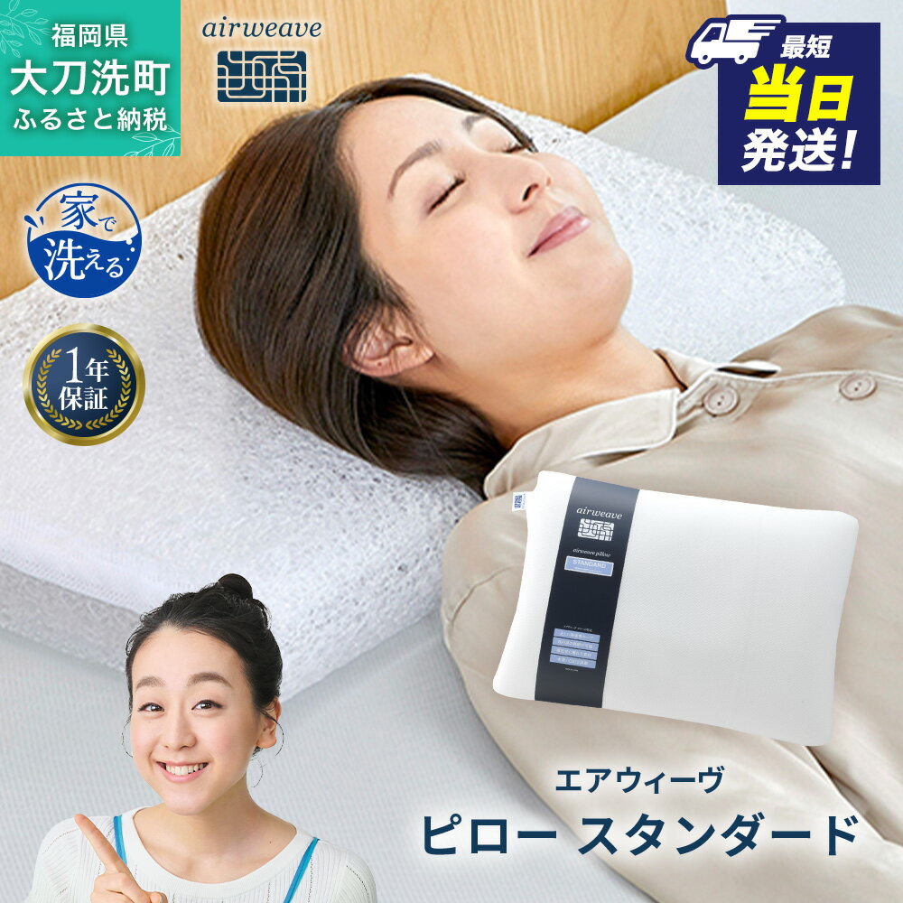 【ふるさと納税】エアウィーヴ ピロー 枕 まくら 洗える 洗濯可 いびき 高反発 オールシーズン対応 ギフト 母の日 父の日 敬老の日 安眠 快眠 健康 肩 首 高さ調整 熟睡 寝具 寝心　お届け：※当日12:00迄にご入金確認で、最短当日発送