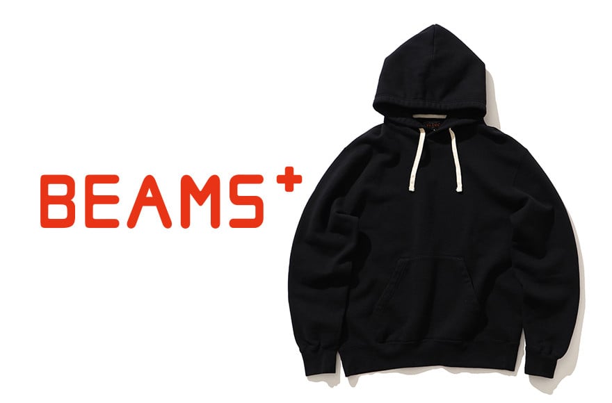 
            【BEAMS PLUS】 スウェットプルオーバー フーディ　ブラック　（選べるサイズS〜XL／選べるカラー全４色）
          