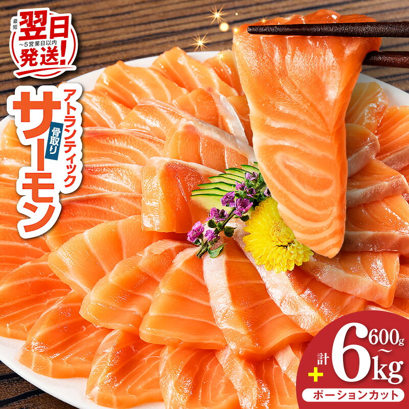 【ふるさと納税】最短翌日発送 アトランティックサーモン 選べる内容量 600g〜6kg 生食可 小分け 柵切り 刺身 しらす ちりめん山椒 ノルウェー 鮭 サーモン 魚介 海鮮 魚 海産物 水産加工品 冷凍 訳あり サイズ不揃い おかず お取り寄せ 5営業日 大阪府 泉佐野市 年内発送