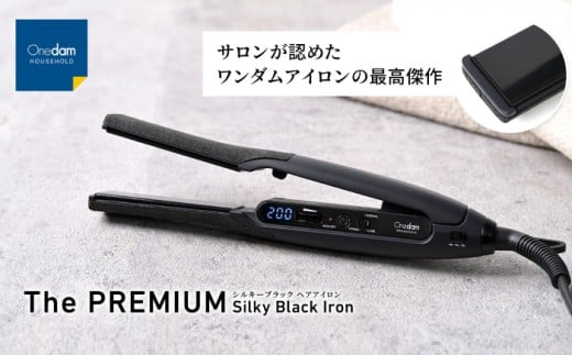 【最短7日以内発送】ワンダム シルキーブラック ヘアアイロン The PREMIUM AHI-253C 大阪府高槻市/三木電器産業 [AOER001]