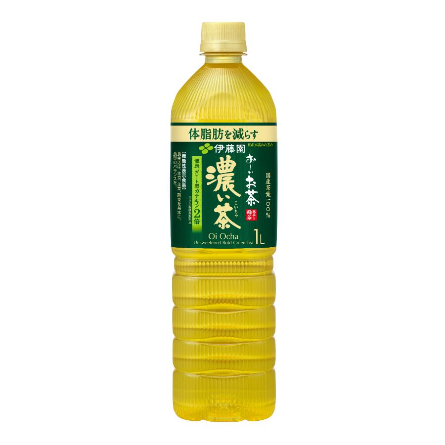 ＜伊藤園＞【機能性表示食品】伊藤園 お～いお茶濃い茶 PET1L×12本