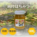 【ふるさと納税】PURE HONEY 純粋はちみつ　600g / 田辺市 はちみつ ハチミツ 蜂蜜 無添加 国産