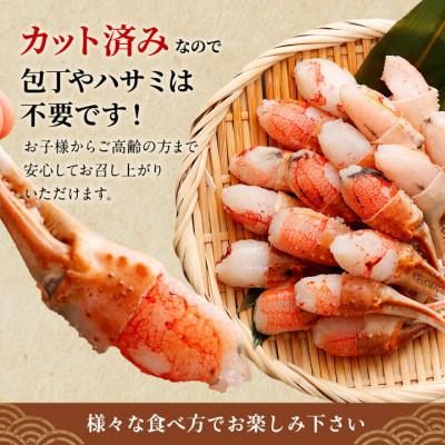 ふるさと納税 阪南市 【2026年10月10日より順次発送】生ずわい蟹 カニ爪肉(かにしゃぶ用)1.0kg(500g×2袋 |  | 01