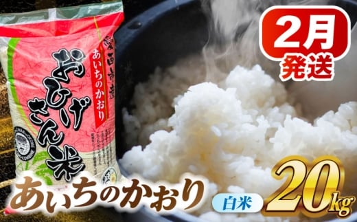 【2月発送】あいちのかおり 白米 20kg 米 お米 20kg 20キロ 白米 精米 新米 コメ ご飯 ごはん 愛知県産 国産 県産米 国産米 あいちのかおり 発送 時期 選べる 産地直送 大容量 令和7年 愛西市 / 脇野コンバイン [AECP003-5]