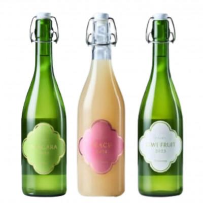 ふるさと納税 甲州市 フジクレール クラノオト ナイアガラ・桃・キウイフルーツ 3本セット　C-1683