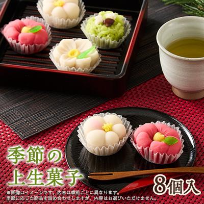 ふるさと納税 茨木市 季節の上生菓子　8個入り