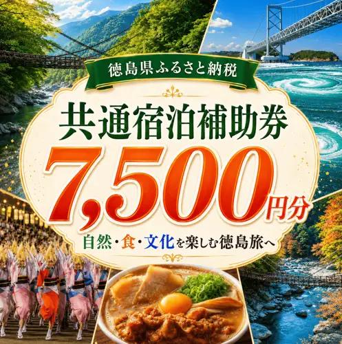 宿泊券 7,500円分 徳島 旅行券 宿泊券