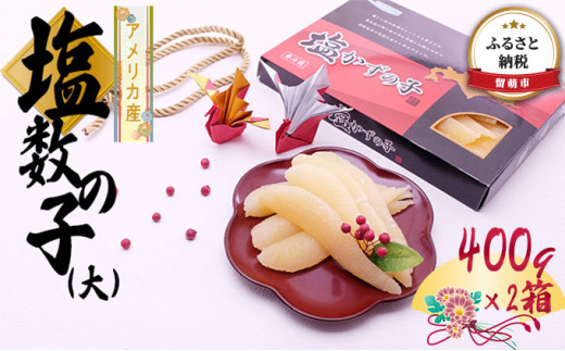 アメリカ産　塩数の子（大）400g×2箱