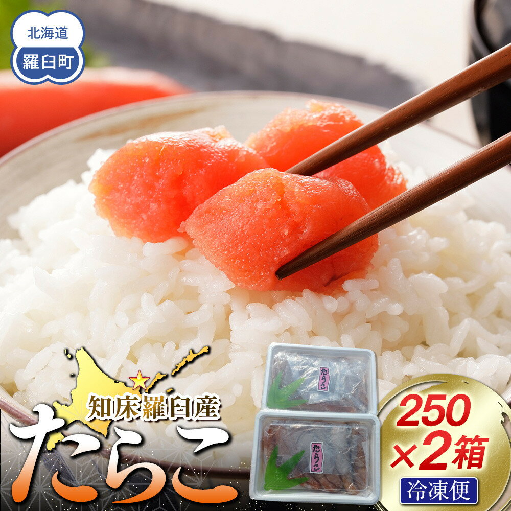 【ふるさと納税】【数量限定】お徳用知床羅臼産たらこ 約250g×2箱 | たらこ タラコ 魚 お魚 さかな 食品 加工食品 魚介類 水産 食品 人気 おすすめ 送料無料