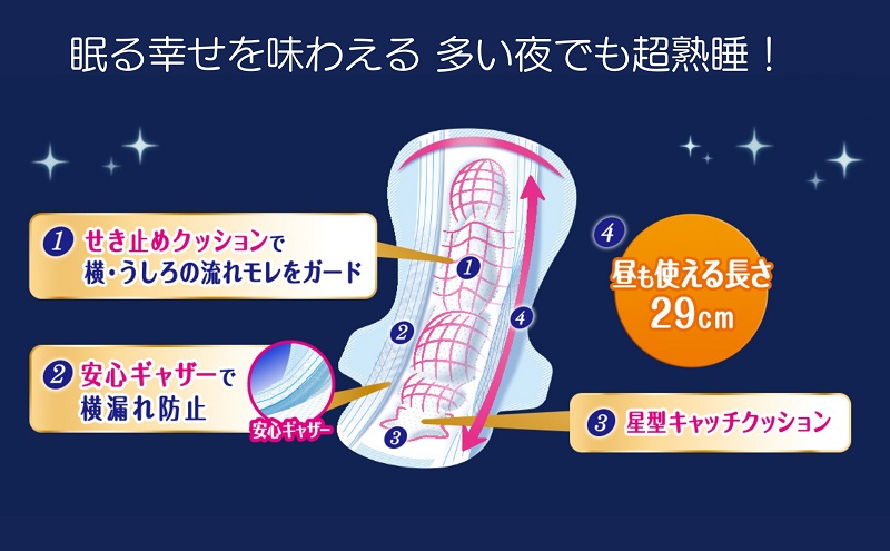 ソフィ 超熟睡ガード ２９０　18枚×9 日用品 生理用品 ナプ