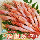 【ふるさと納税】甘えび 天然 刺身用 殻むき処理済 15尾×2パック 500g(250g×2) 冷凍 真空パック 天然 甘えび 刺身用 甘海老 えび 海老 刺し身 お刺身 あまえび さしみ 国産 たっぷり 刺身 丼 海鮮 ギフト 新鮮 卵 子なし 無選別 10-12