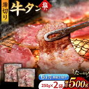 【ふるさと納税】【6回定期便】【塩だれ】九州産和牛の牛タン 約500g（約250g×2パック）国産 牛 タン たん 和牛 長与町/岩永ホルモン [EAX086] 国産 牛タン 九州産和牛 塩だれ牛タン ぎゅうたん 薄切り スライス 味付き 焼肉 焼き肉 冷凍 小分け 真空 定期便 毎月 届く