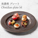 【ふるさと納税】【美濃焼】 プレートM Obsidian plate M 食器 皿 うつわ 多治見市/柴田商店 [TAL072]