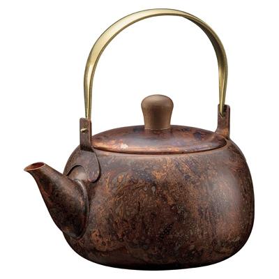ふるさと納税 燕市 折燕ORI-EN　急須・茶筒(L)セット COPPER RED