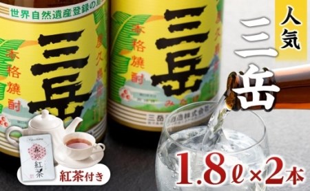 三岳1800ml・2本＆森の紅茶