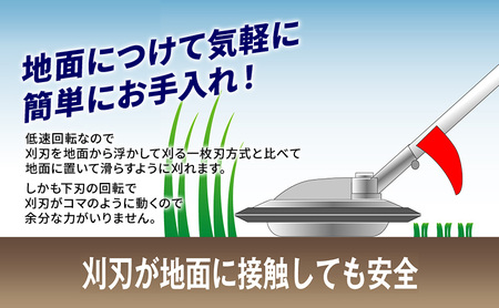 草刈り機 スーパーカルマー セット 両手ハンドル アイデック 刈払機 エンジン スーパーカルマーPRO ask-v23 替刃 刃 アタッチメント 除草 刈払い機 草刈機 草刈 草刈り 道具 立ったまま
