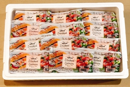 スモークサーモン8～16P(計2kg)＆塩銀鮭切り身1切(約70g)×40P D-09035