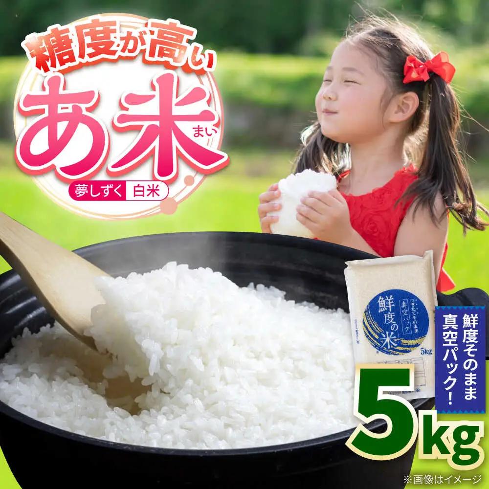 真空パック 白米 5kg あまい夢しずく お米 [UDZ001]