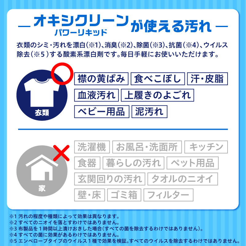 オキシクリーンパワーリキッド つめかえ用 940ml×5個