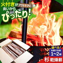 【ふるさと納税】【選べる容量】【アウトドアに最適！】佐賀県産 杉 乾燥 薪（8～9kg×1箱or2箱）【黒岩木材】キャンプ BBQ スギ 焚火 [IBU001]