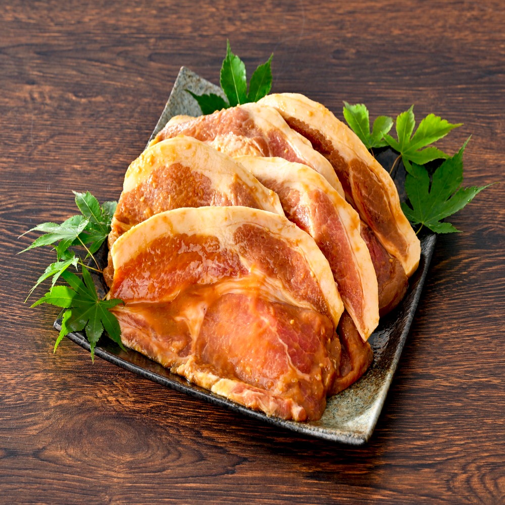 【毎月定期便】別海牛 味付け カルビ 400g かみこみ 豚味噌漬け 400g ポークチャップ 400g 計1.2kg セット × 4ヵ月