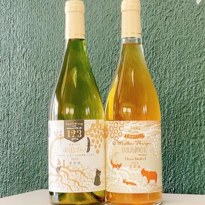 ふるさと納税 上富良野町 酸化防止剤不使用のオレンジワイン &amp; 混醸仕込みの辛口白ワイン▼野生酵母▼多田ワイナリー
