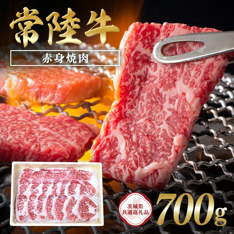 【ふるさと納税】常陸牛　赤身焼肉700g【茨城県共通返礼品】 C09-004