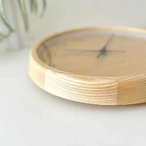 KATOMOKU muku clock≪km-83NA≫木製掛け時計【B-81-N1】