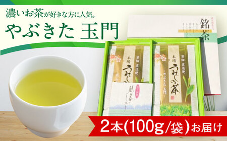 【一番摘み茶葉使用】うれしの茶 2本入（やぶきた 玉門 100g×2本） /お茶の深香園[UAF006] お茶 茶 嬉野茶 緑茶 煎茶 一番摘み茶 お茶飲料 国産茶 佐賀のお茶 武雄のお茶